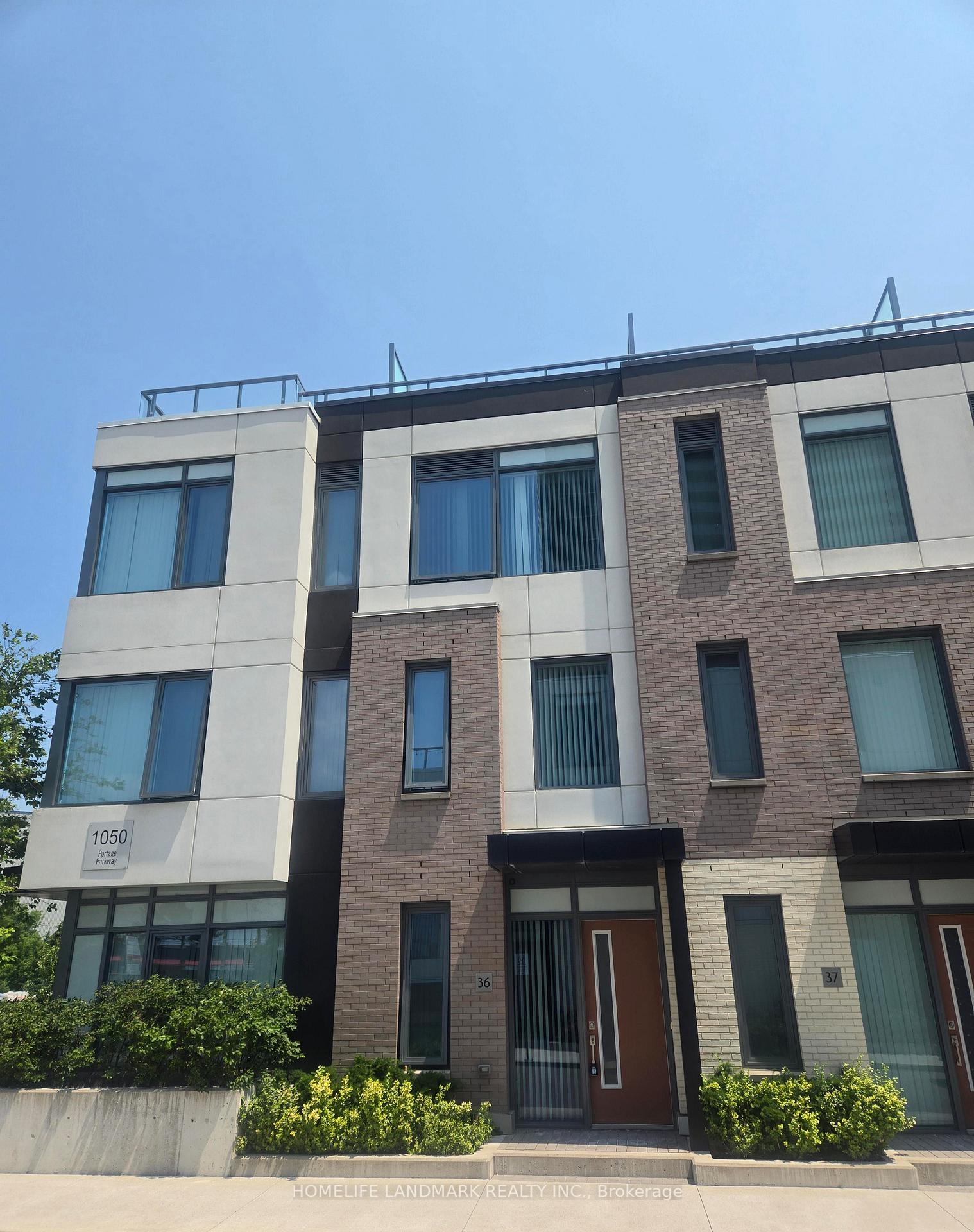 Front of Unit Th36, 1050 Portage Parkway