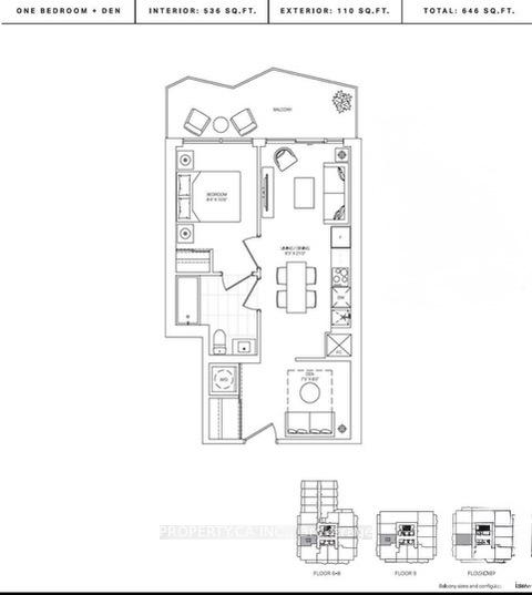 Photo 4 of Unit 803S, 110 Broadway Avenue, Toronto, Mount Pleasant West — HOMEH