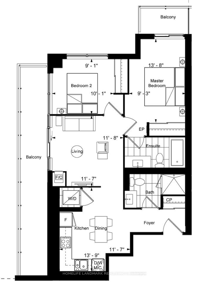 Photo 10 of Unit 1009, 18 Water Walk Drive, Markham, Unionville — HOMEH