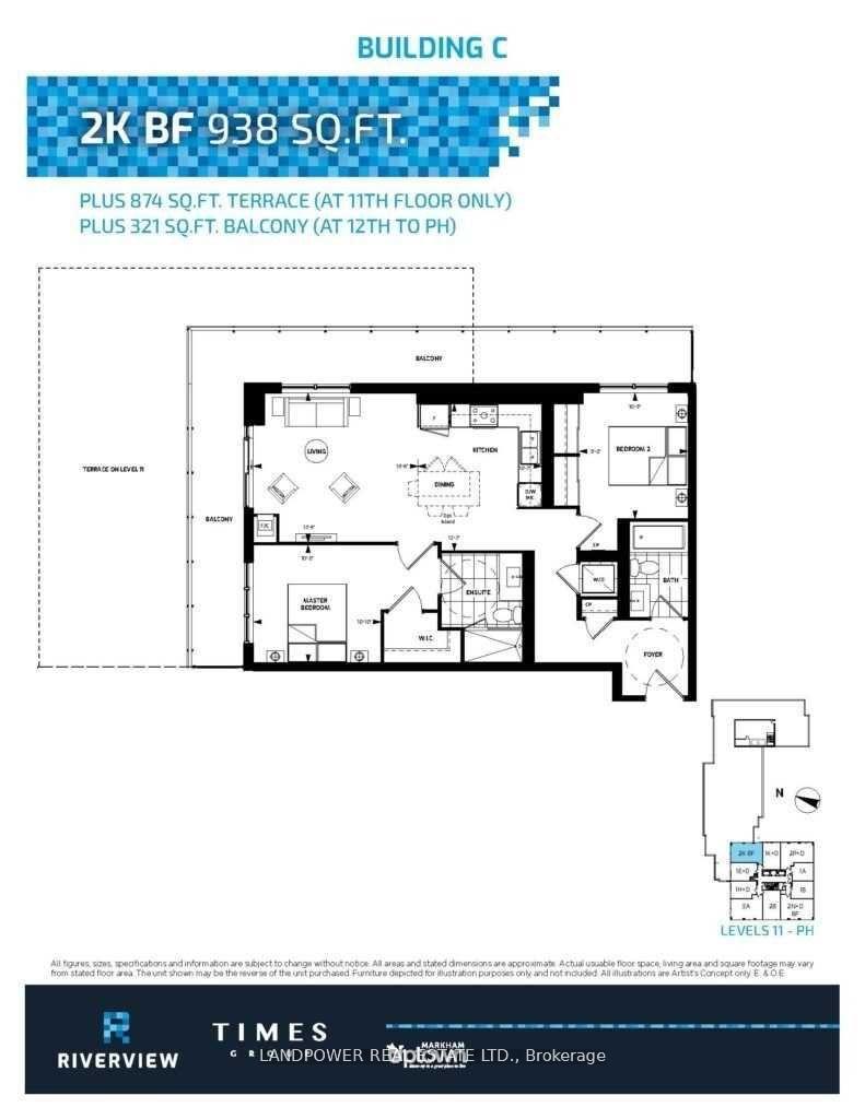 Photo 11 of Unit 2010, 38 Water Walk Drive, Markham, Unionville — HOMEH